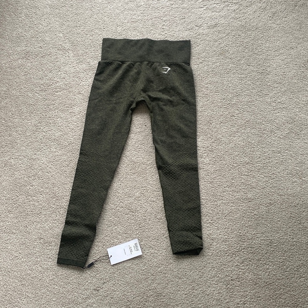 NWT GymShark vital seamless leggings Dark Green